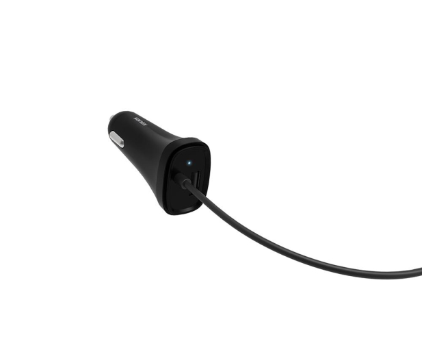 KANEX Ładowarka samochodowa z kablem USB-C (czarna) - 1459339 - zdjęcie 3